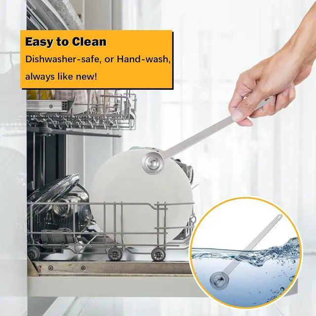 Alt view image 5 of 6 - 1PCS 1TSP(5ml) Extra Long Handle Measuring Spoon, 18/8 Stainless Steel
