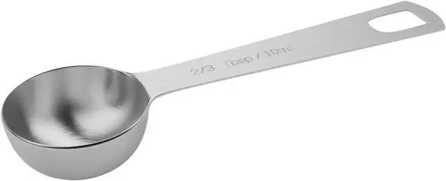 Main image of 1PCS 2/3Tbsp(2tsp, 10ml) Measuring Spoon, Stainless Steel Teaspoon
