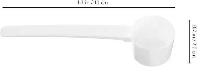 Alt view image 7 of 7 - DOITOOL 10 Pack Plastic Measuring Spoon 5 Gram Scoop for Milk Powder Formula Seasoning Flour Baking Soda Tea and Liquid Ingredients Reusable Kitchen Measuring Spoon