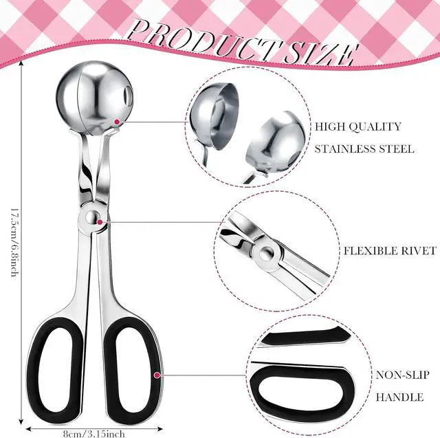 Alt view image 3 of 7 - Yinkin Cake Pop Kit 100 Bags 100 Sticks Ties Scooper for Lollipop,Black