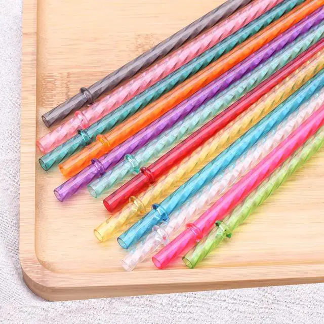 Alt view image 7 of 7 - Dakoufish 12 Inch Reusable Swirl Straws for Stanley 30/40 oz Tumblers,12Pcs