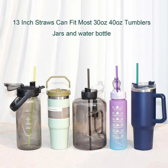 Alt view image 4 of 7 - Dakoufish 13 Inch Reusable Plastic Replacement Straws For 40/30 oz Tumbler
