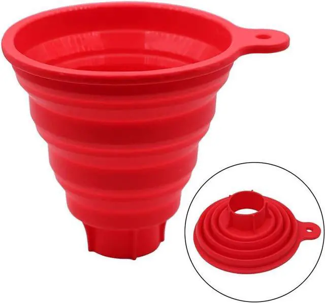 Main image of KongNai Silicone Collapsible Wide Mouth Funnel for Jars, Foldable Large Canning Funnel for Wide Mouth Jar, Food Grade Silicone Transferring Tool for Liquid Oil Jam Solid Seasoning Bean
