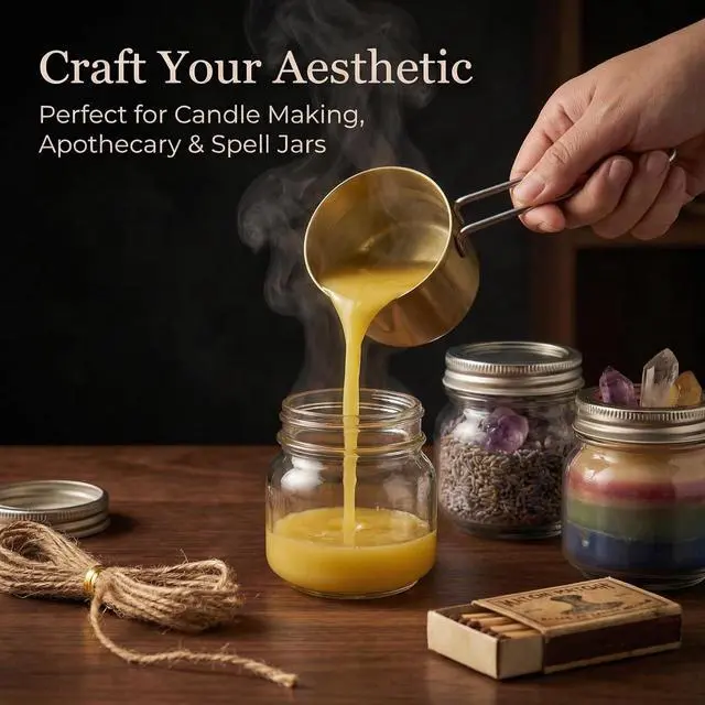 Alt view image 2 of 6 - 8 oz Mason Jars with Airtight Silver Lids - 4 Pack Small Glass Jars - Thickened Wide Mouth Canning Jars for Spell Jars, Candle Making, Premium Spices & Bathroom Vanity Decor