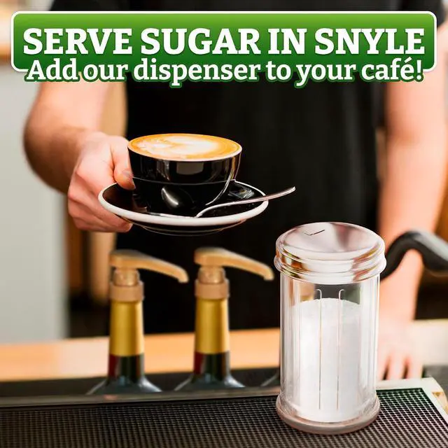 Alt view image 7 of 7 - 12 Oz Glass Sugar Container for Coffee Bar, Stainless Steel Lid
