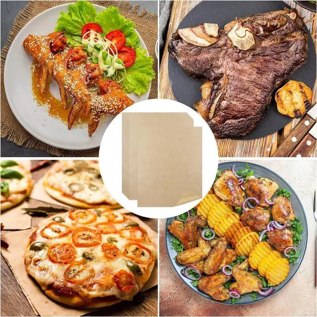 Alt view image 7 of 7 - 9 x11 inch Air Fryer Parchment Paper Squares, 100 Sheets Unbleached Pre-Cut Baking Disposable Paper Liner for Cuisinart Non-Stick Air Fryer Toaster Oven