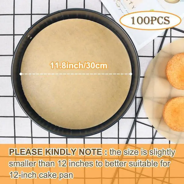Alt view image 2 of 7 - BYKITCHEN 12 Inch Parchment Paper Rounds for Pizza Makers, Cake Pans,100pcs