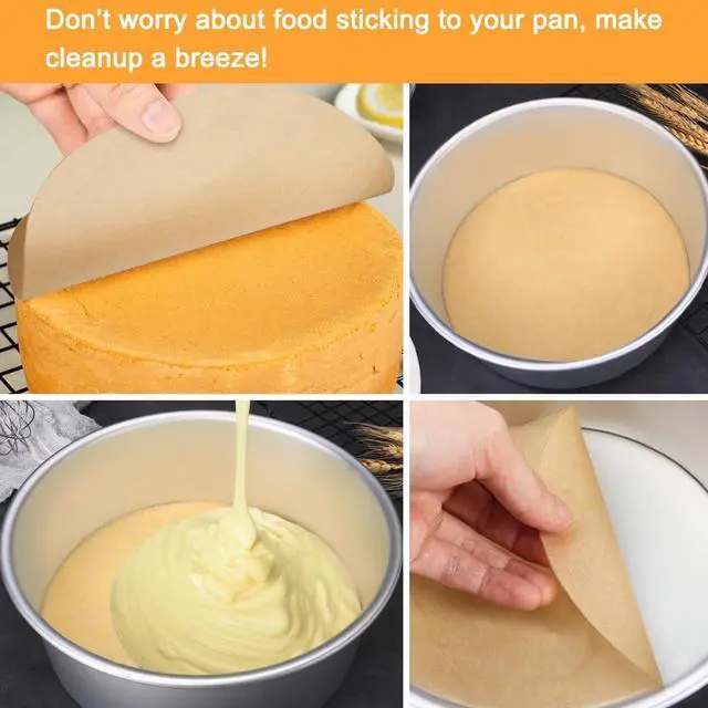 Alt view image 3 of 7 - BYKITCHEN 12 Inch Parchment Paper Rounds for Pizza Makers, Cake Pans,100pcs