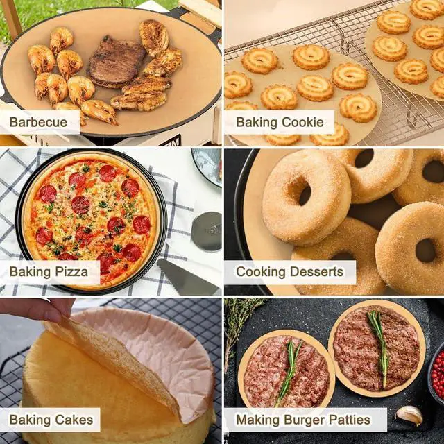 Alt view image 6 of 7 - BYKITCHEN 12 Inch Parchment Paper Rounds for Pizza Makers, Cake Pans,100pcs