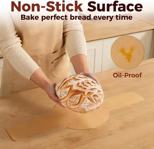 Alt view image 5 of 6 - Parchment Paper Bread Sling for Dutch Oven Sourdough Baking 100 Pcs