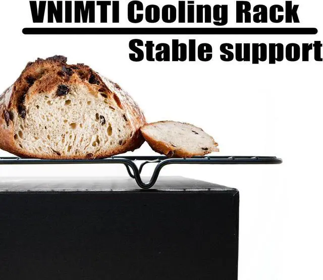 Alt view image 7 of 7 - VNIMTI 2 Pack Cooling Rack for Baking Cooking, 11" x 10" Squares Wire Racks