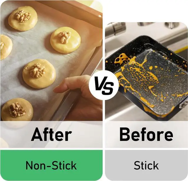 Alt view image 3 of 7 - EcoDispose 100 Pcs Non-Stick Parchment Paper Baking Sheets 12-3/16"x16-3/8"