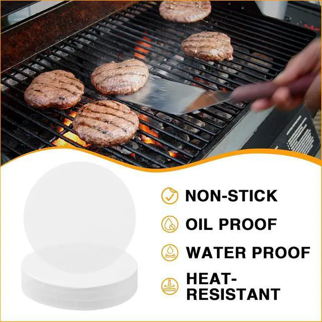 Alt view image 2 of 5 - GWHOLE 500pcs Hamburger Patty Paper, 4.3 Inch, Non-Stick
