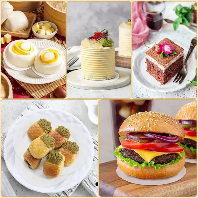 Alt view image 5 of 5 - GWHOLE 500pcs Hamburger Patty Paper, 4.3 Inch, Non-Stick