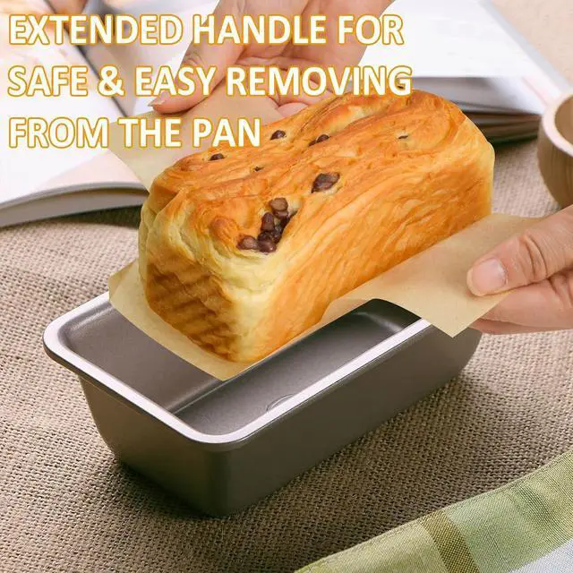 Alt view image 5 of 7 - Loaf Pan Liners with Handles for Bread Pans 8.5x4.5/9x5/10x5 Inch 100 Pack