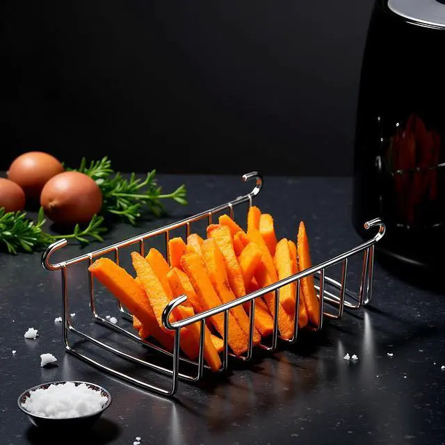 Alt view image 6 of 7 - Silver 8 Holes Stainless Steel Tool Toast Cooling Grid Bread Rack Rectangle Air Fryer Accessories Organizer Safe Healthy Stainless Steel Toast Rack Baking Tools Accessories Cooling Racks