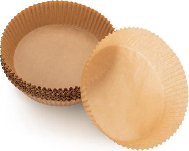 Alt view image 2 of 6 - Air Fryer Liners Disposable Parchment Paper, 100 Count - Round 6-7 Inch