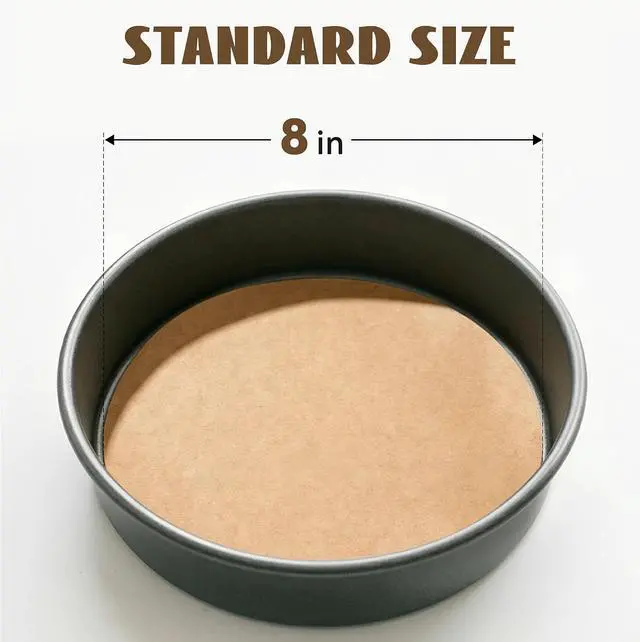 Alt view image 3 of 7 - SMARTAKE 8 Inches Round Parchment Paper Baking Sheets, Non-Stick, 200Pcs