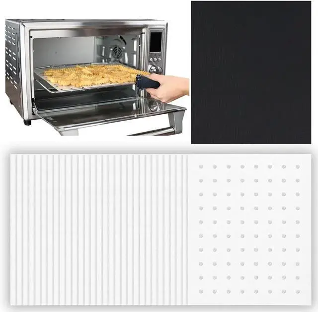 Main image of Parchment Paper Sheets for Toaster Oven Air Fryer 9 x 11 Compatible with Gowise, Cuisinart, Black Decker, Emeril Lagasse, Breville + More, Perforated Non-Stick Paper Liners for Cooking on Oven Rack