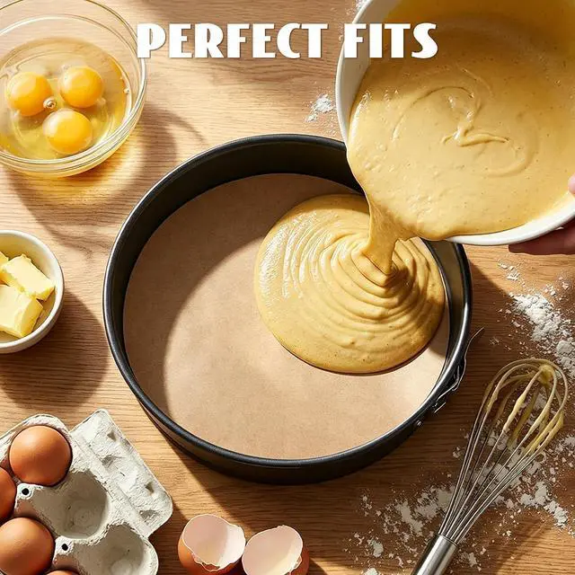 Alt view image 4 of 7 - SMARTAKE 8 Inches Round Parchment Paper Baking Sheets, Non-Stick, 200Pcs