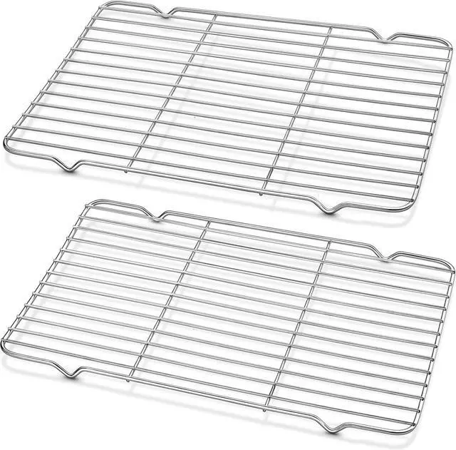 Main image of Decymis Cooling Rack and Baking Rack, Stainless Steel, 2PCS, 10" x 15"