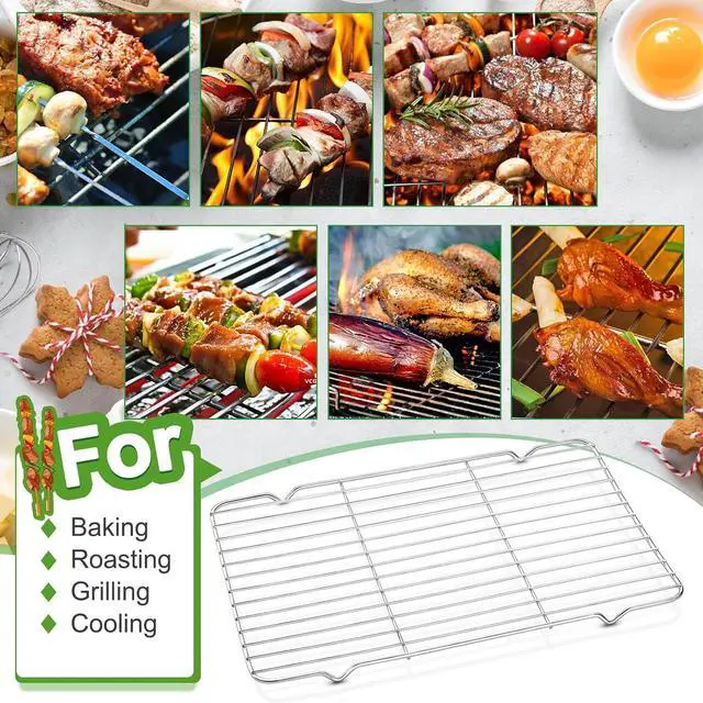 Alt view image 5 of 7 - Decymis Cooling Rack and Baking Rack, Stainless Steel, 2PCS, 10" x 15"