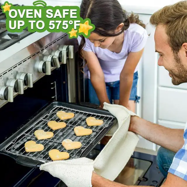 Alt view image 6 of 7 - Decymis Cooling Rack and Baking Rack, Stainless Steel, 2PCS, 10" x 15"