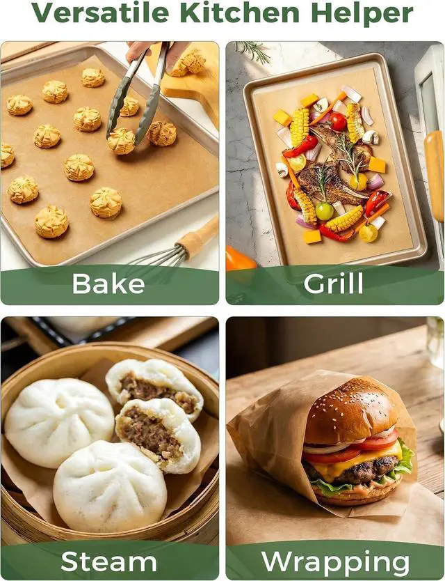 Alt view image 6 of 7 - 9x13 Inches Parchment Paper Sheets for Baking, Unbleached & Precut
