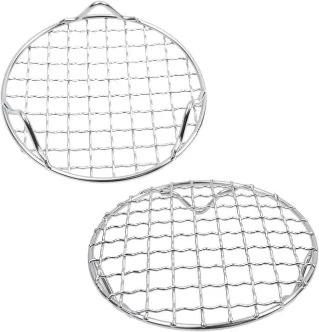Alt view image 3 of 5 - 5.12"/130mm Round Cooking Rack Cross Wire Barbecue Grill Net