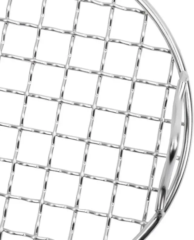 Alt view image 5 of 5 - 5.12"/130mm Round Cooking Rack Cross Wire Barbecue Grill Net
