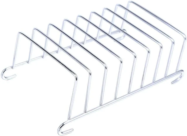 Main image of Toast Bread Rack Holder, Stainless Steel 8 Slice Holes Toast Bread Rack, Rectangle Pancake Holder Kitchen Organizer Bakeware Cooling Racks