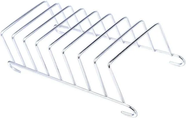 Alt view image 3 of 7 - Toast Bread Rack Holder, Stainless Steel 8 Slice Holes Toast Bread Rack, Rectangle Pancake Holder Kitchen Organizer Bakeware Cooling Racks