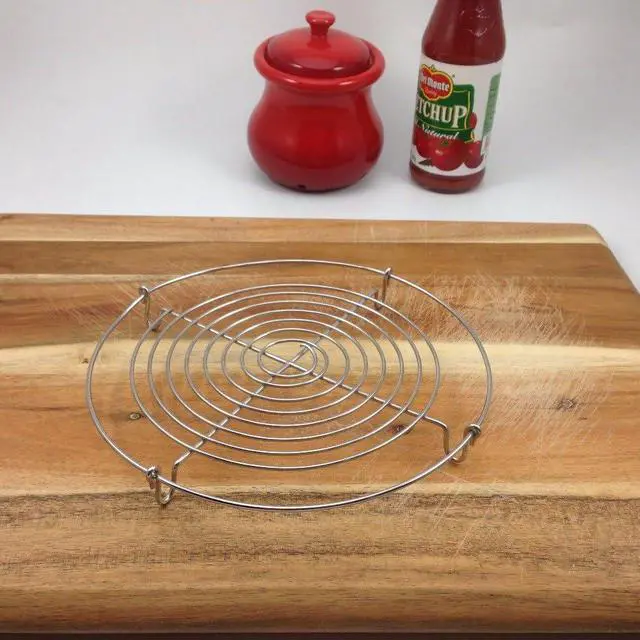 Alt view image 7 of 7 - i Kito Wire Steamer Kettle Rack Holder Fit For All Pots Pans Up To 4L Cookware Easy Cooking Steaming Vegetables Foods (Small-Dia 5inch)