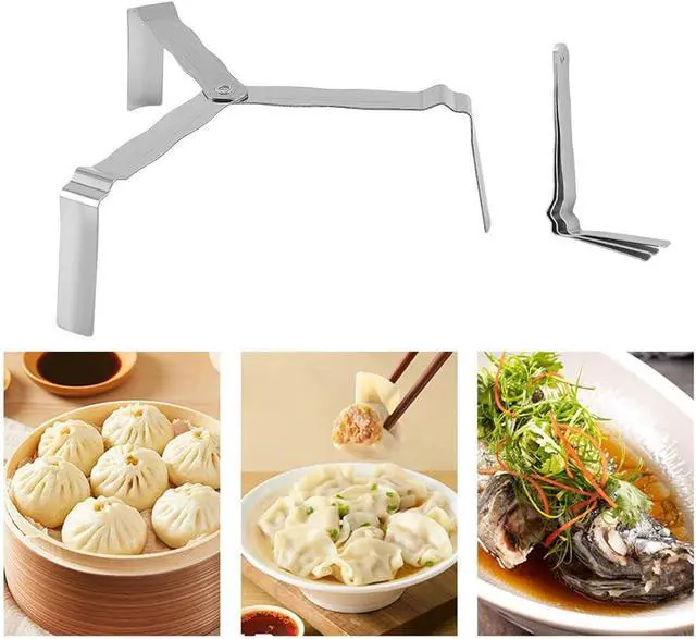 Alt view image 5 of 7 - 4 Pack Small Steamer Rack Trivet Portable Folding Cooking Rack Cooling Steaming Racks for Air Fryer Stockpot Pressure Cooker Oven Wok Pan Stock Pot Dinnerware Porcelain Plates Dinner Dishes