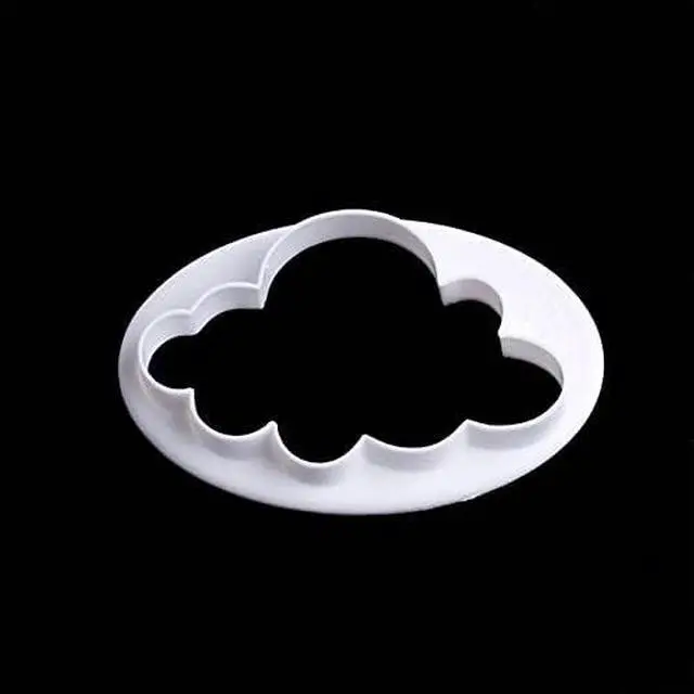 Alt view image 2 of 4 - 5PCS Different Pattern Plastic Fluffy Cloud Cutters Cookie Cutters Cake Cutters Fondant Cloud Cutters