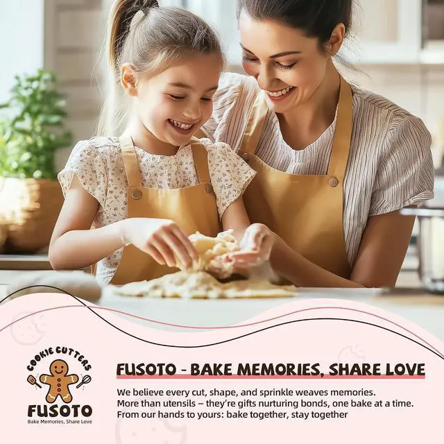 Alt view image 6 of 6 - FUSOTO 6PCS Square Cookie Cutter Set - Square Shaped, 1.5-4 Inch
