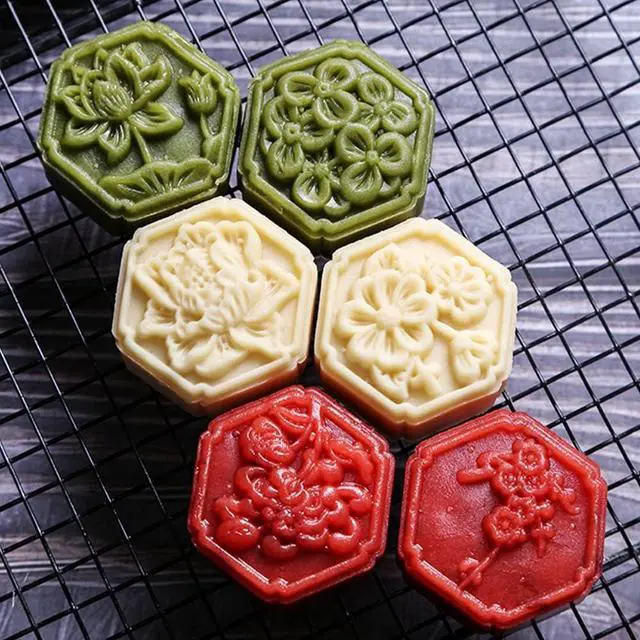 Alt view image 5 of 5 - 5Pcs Hexagon Cookie Cutter Cookie Shaper Tool for Homemade Baking