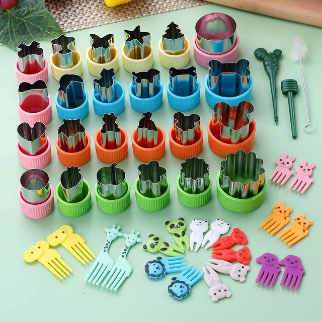 Alt view image 2 of 7 - CECIAOAIME 24 pcs Cookie Cutters Fruit Cutter Set Vegetable Stamps Mold