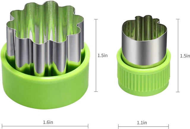 Alt view image 4 of 7 - CECIAOAIME 24 pcs Cookie Cutters Fruit Cutter Set Vegetable Stamps Mold