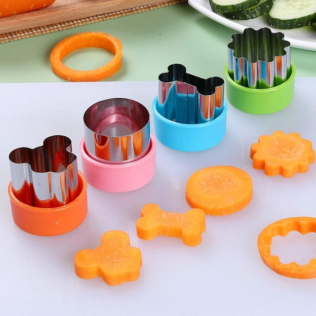 Alt view image 5 of 7 - CECIAOAIME 24 pcs Cookie Cutters Fruit Cutter Set Vegetable Stamps Mold