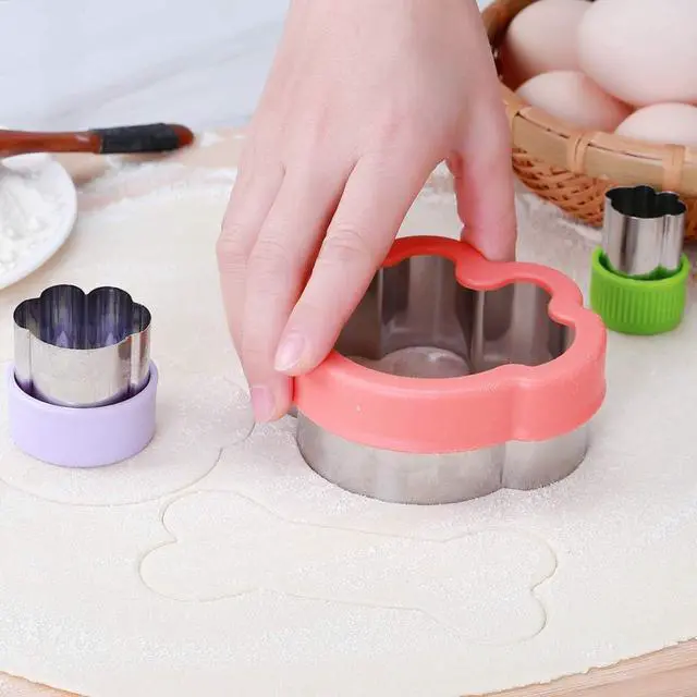 Alt view image 7 of 7 - Dog Cookie Cutter Set - Dog Bone and Dog Paw Print Cookie Mold for Homemade Treats - Stainless Steel Cookie Cutter molds for Kids Suitable for Cakes and Cookies (Assorted Sizes)