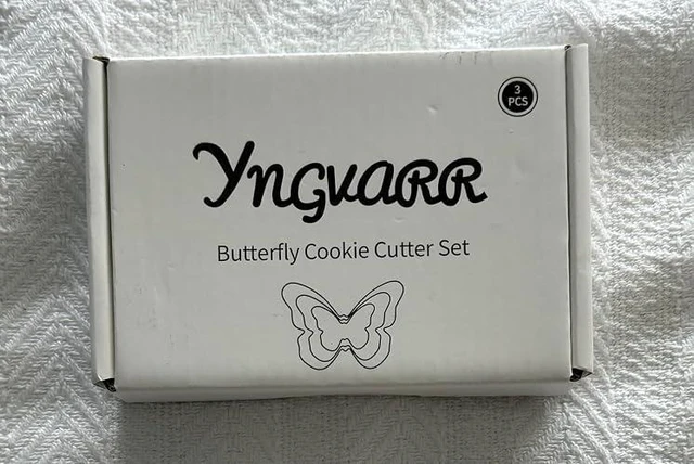 Alt view image 3 of 3 - YnGvaRR Butterfly Cookie Cutter Set- 3.9,3.1,2.4 - 3 Piece - Stainless Steel