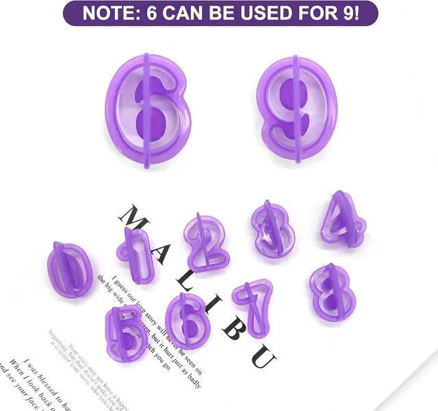 Alt view image 5 of 6 - BlingKingdom 40 PCS Mini Alphabet Cookie Cutters, Fondant Letter Cutter Set