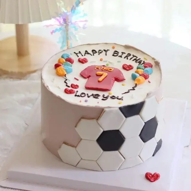 Alt view image 4 of 6 - Soccer Ball Cookie Cutter,Hexagon Cookie Cutter,Football Cake Decorations - 4 Sizes Geometric Biscuit Cutters Sandwiches Pastry Cutter for Birthday Cake Cupcake Decorating Tools
