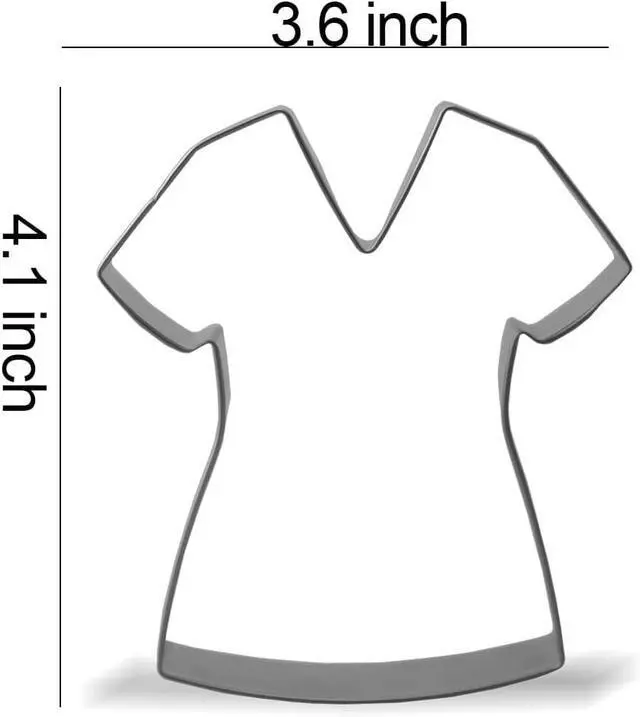 Alt view image 2 of 2 - Keewah Nurse Scrubs Cookie Cutter, 4.1, Stainless Steel