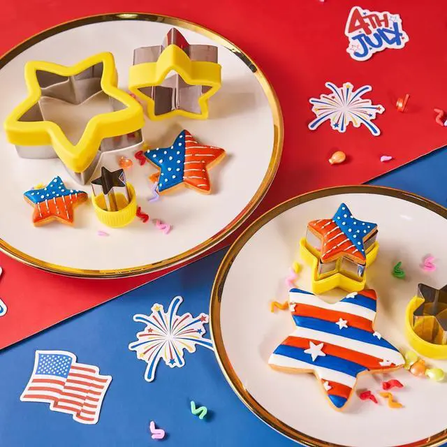 Alt view image 5 of 7 - ETERSION Star Cookie Cutter 5 Pieces 5 Sizes 1" to 4"