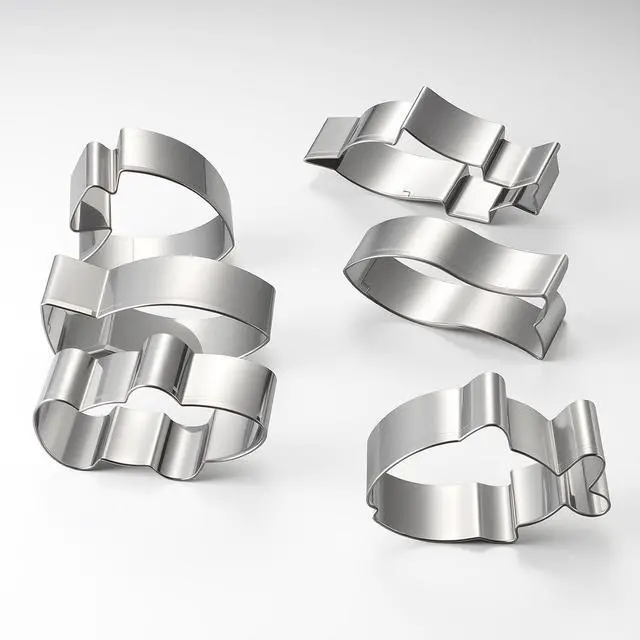 Alt view image 7 of 7 - hitsuki Fish Cookie Cutter Set Fish shapes Metal Cookie Molds6pcs