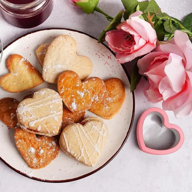 Alt view image 4 of 6 - ALLTOP Heart-Shaped Cookie Cutter Set - 4 Size Biscuit Cutter for Valentine's Day Baking, Romantic Dessert Decoration, Anniversary Cooking & More