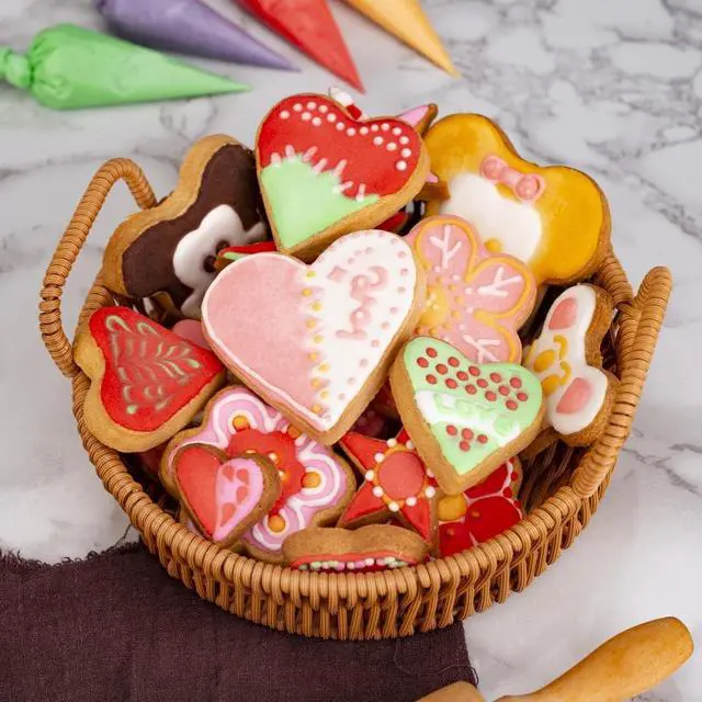 Alt view image 6 of 6 - Heart Cookie Cutter Set, Gtmkina 5 Pieces Stainless Steel Small Biscuit Cutters Heart Shaped Mold for Kids Holiday Birthday Party