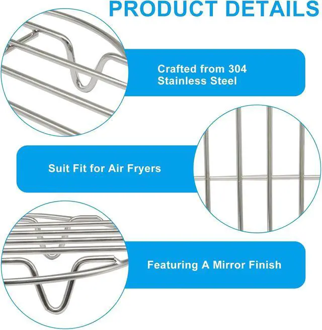 Alt view image 4 of 5 - 7 Inch Stainless Steel Cooling Rack, 1 Pack